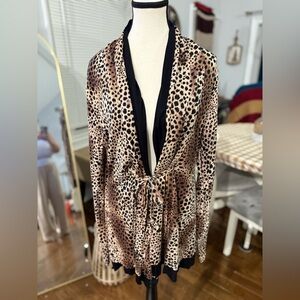 Isabella Rodriguez Leopard Print Soft Robe